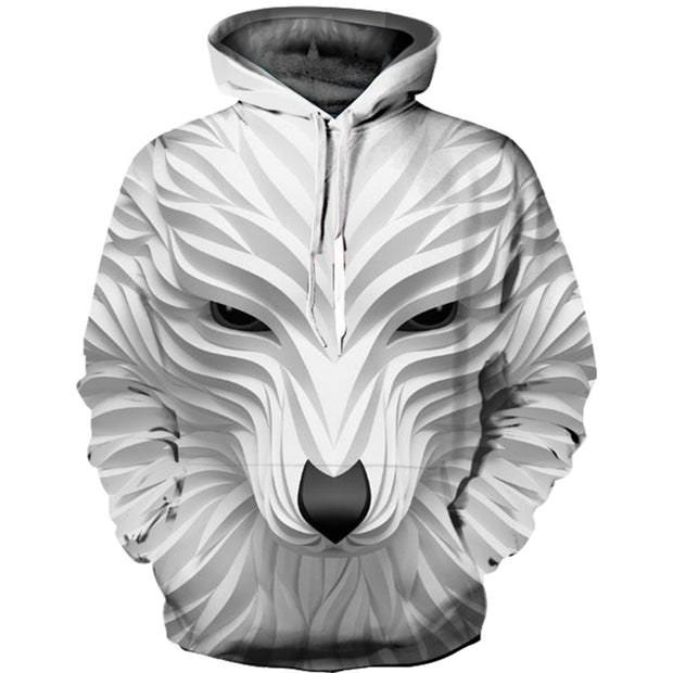 Wolf 3D Print Hoodie