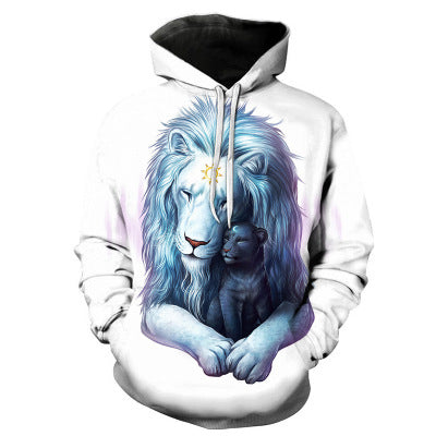 Men’s Wolf Printed Hoodies