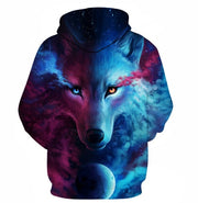 Men’s Wolf Printed Hoodies