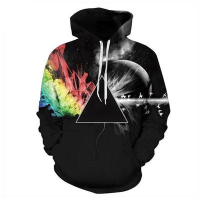 Sun Refraction 3D Hoodies