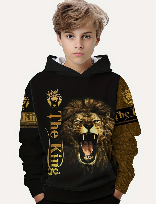 Kid's 3D Printed Pullover Hoodie - Stylish, Unique, Comfortable Hoodie, Trendy Casual Wear, Perfect Hoodie for Everyday Use in the USA