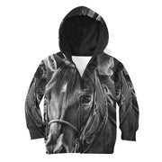 3D Horse Zip Hoodie