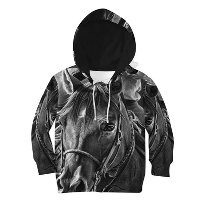 3D Horse Zip Hoodie