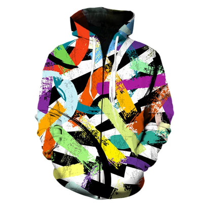 3D Zipper Hoodies