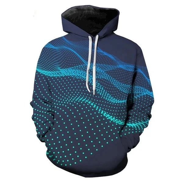 Men's 3D Printed Hoodie - Stylish, Unique, Comfortable, Casual Wear, Trendy Men's Hoodie, Perfect for Everyday Use