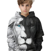 Kid's 3D Printed Pullover Hoodie - Stylish, Unique, Comfortable Hoodie, Trendy Casual Wear, Perfect Hoodie for Everyday Use in the USA