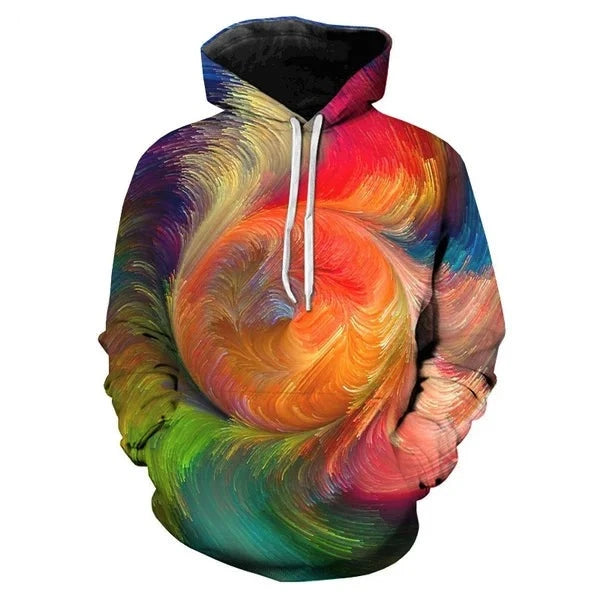 Men's 3D Printed Hoodie - Stylish, Unique, Comfortable, Casual Wear, Trendy Men's Hoodie, Perfect for Everyday Use