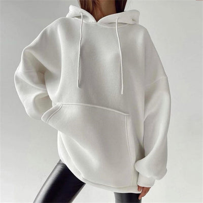 Fleece Solid Hoodie